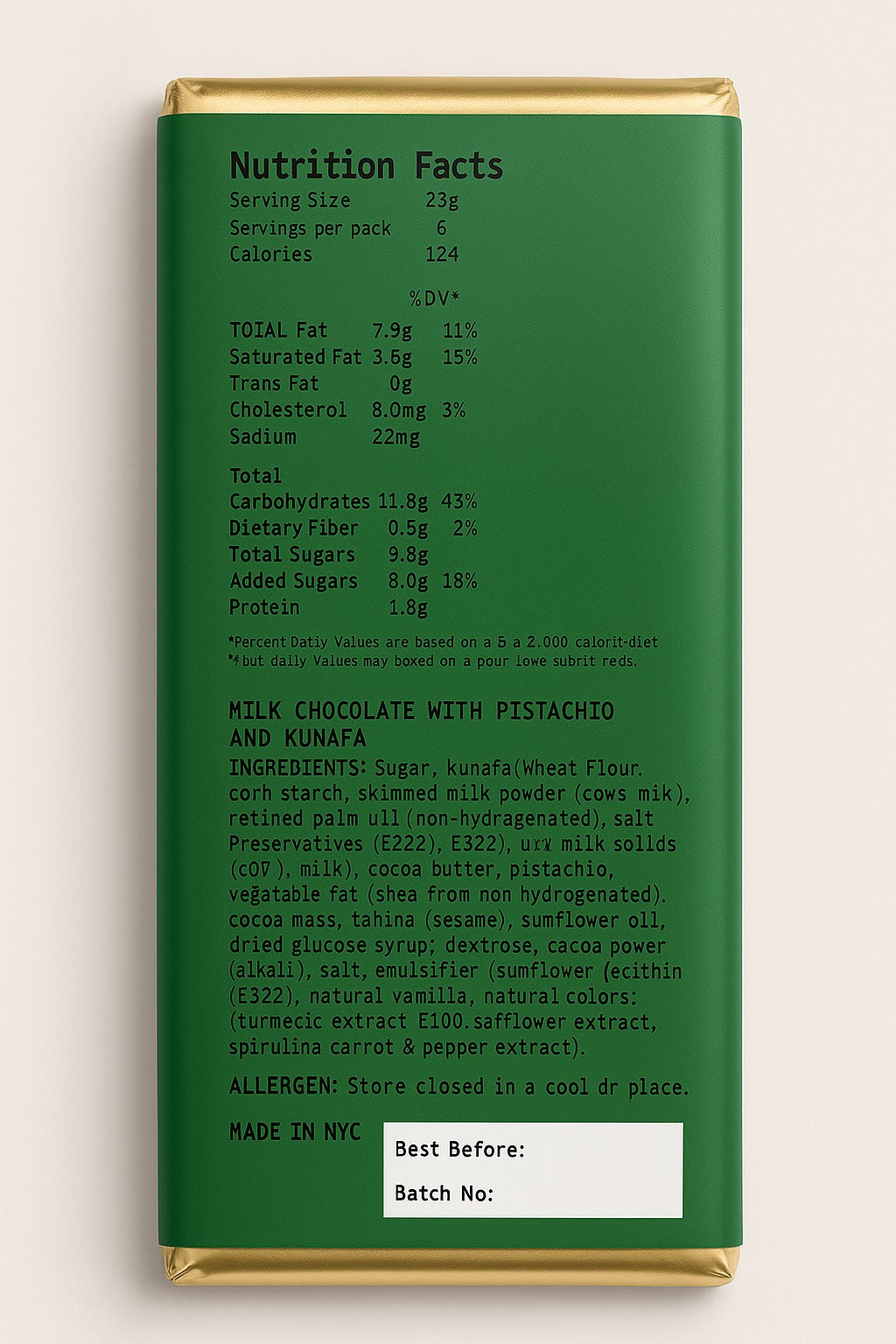 PISTACHIO KNAFEH (DUBAI CHOCOLATE)